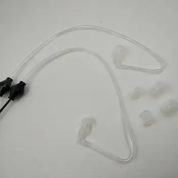 

Portable Anti-Radiation Earphone 3.5mm Air Acoustic Tube Earpiece Stereo Earphone with Microphone for Smart Mobile Phone