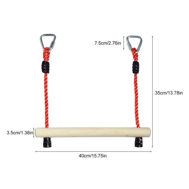 Kids Climbing Children Indoor Outdoor Home Activity Fitness Ring Game Accessories Playground Sports Trapeze Swing Bar Training 3