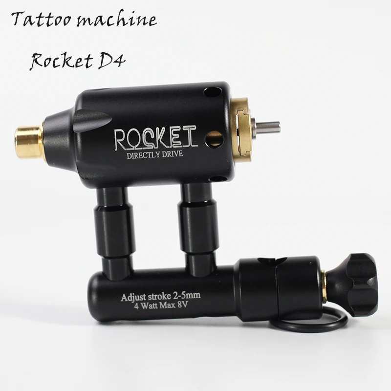 

Professional Mini Rocket D4 Adjustable Direct Drive Rotary Tattoo Machine Liner And Shader Tattoo Gun Free Shipping