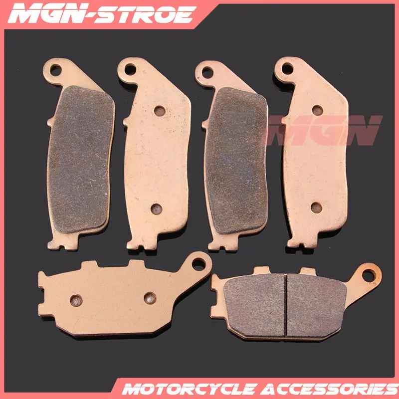All 3 pairs Мотоциклетная обувь из металла для спекания тормозных колодок для CBF600 04-11 CBF1000 06-11 07 08 09 10 ABS CBR500R 13-16 14 15 CBR600 для детей ростом 95-98 96 97 - Цвет: All 3 pairs