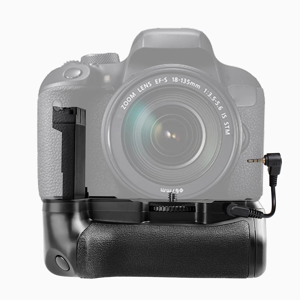 Вертикальный держатель аккумулятора для камеры Canon EOS 800D/ Rebel T7i/ 77D DSLR работает с