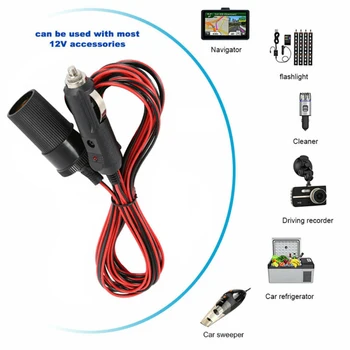 

12V Extension Cable 5 Meter Car Adapter Socket Interior Inner Accessories
