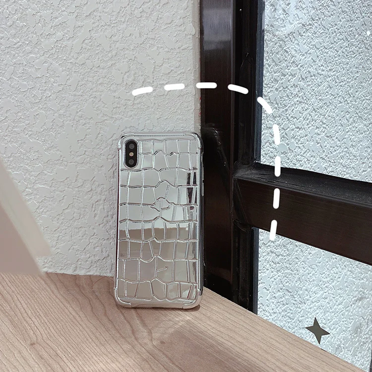 

For Mirror irregular pattern xs max Apple X mobile phone shell iphone8/7plus/8p/XR simple soft set female