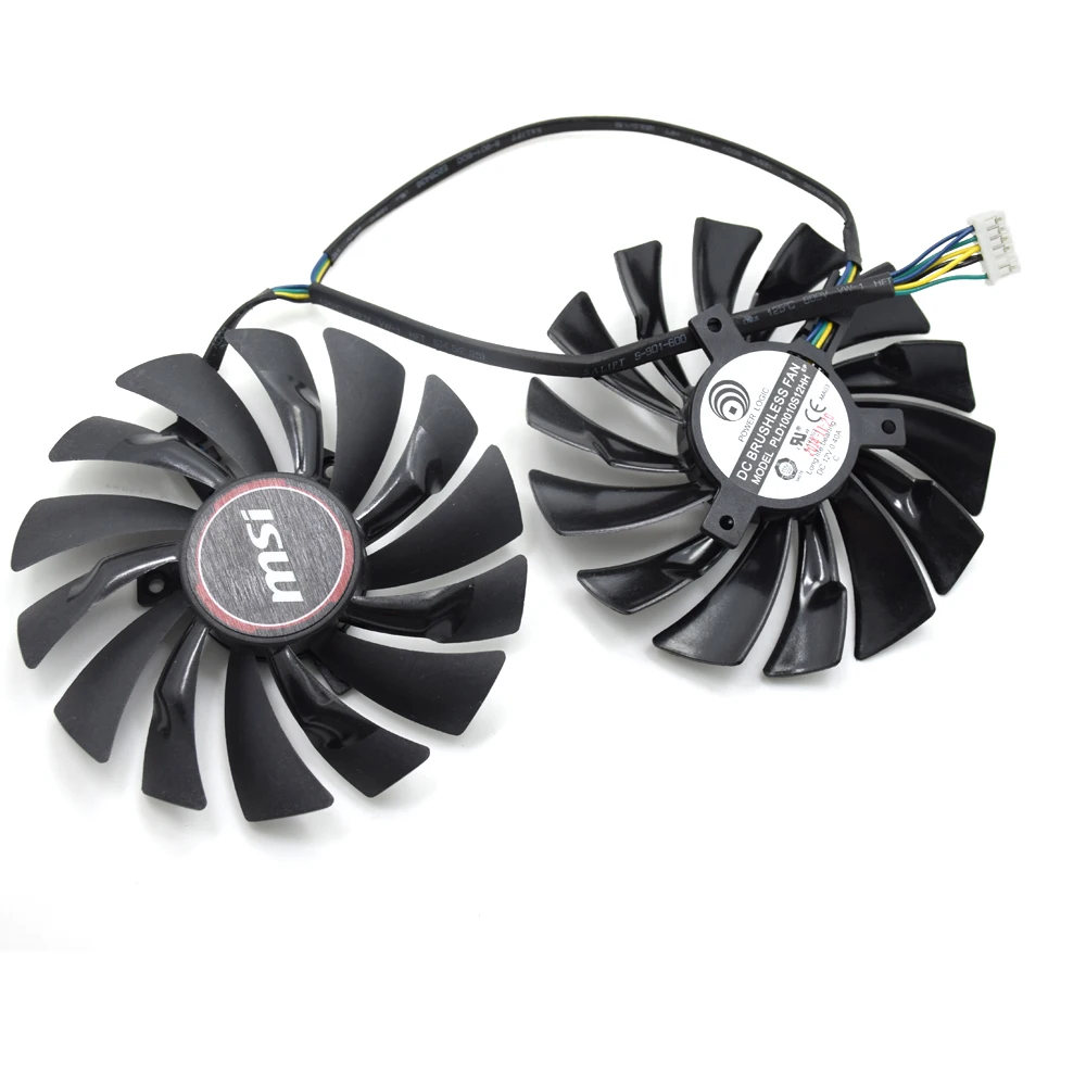 95 мм PLD10010B12HH 6Pin кулер вентилятор Замена для MSI GTX 1060 1070 1080Ti RX480 470 480 570 580 Графика карты вентилятор охлаждения