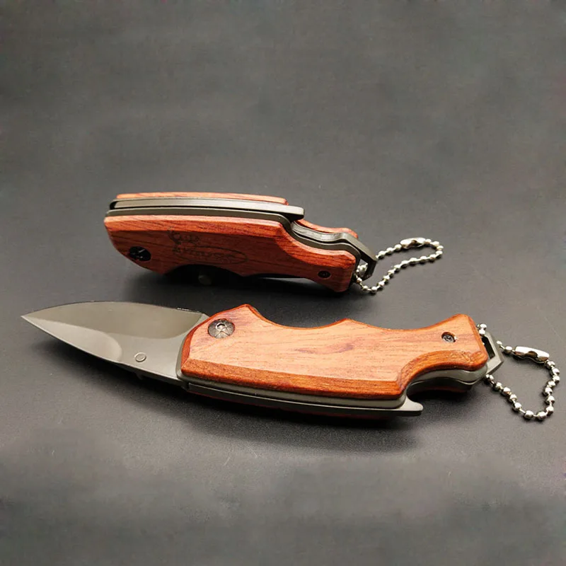 Швейцарский армейский нож, универсальный карточный нож, складной нож, мини-нож, высокопрочный Походный нож с деревянной ручкой, ретро нож, коллекция