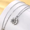 Collier avec lettres en Collier, pendentif avec Projection, je t'aime, pour femmes, Bijoux meilleurs amis, 100 langues, cadeau, 2022 ► Photo 2/6