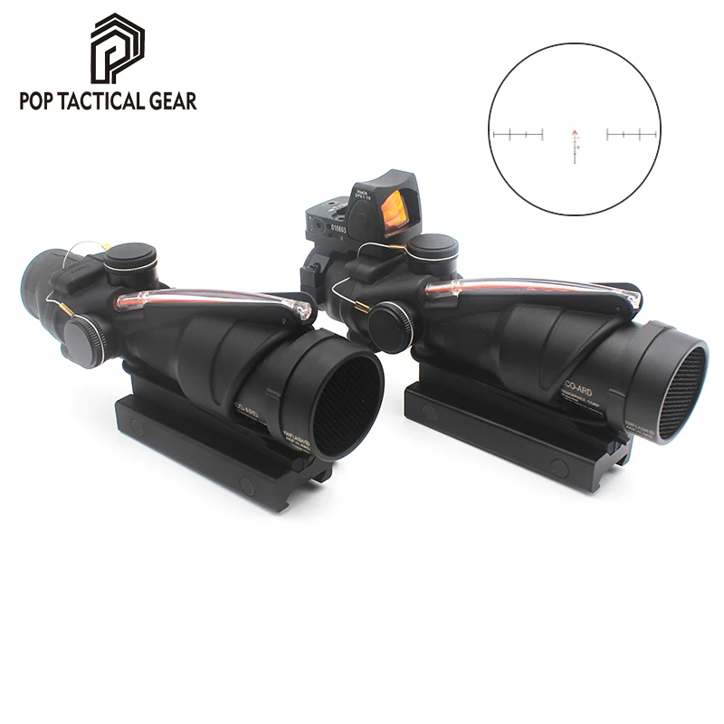 PROD 1005002193786313 ACOG Scope Airsoft TA31 Red Dot Real Fiber Glass
Reticle Hunting Optic Sight RiflescopeW/Original Full Logo Marking