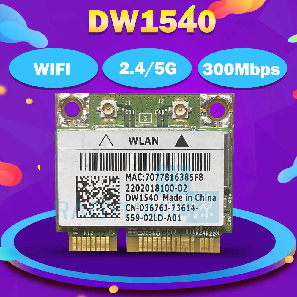 Сетевая Wlan-карта Broadcom BCM943228HM4L DW1540 Двухдиапазонная 802.1a/b/g 2 4 ГГц 5 | Компьютеры и