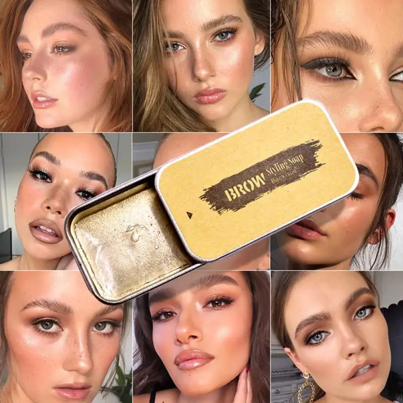3D Feathery Brows Makeup Balm Styling Soap Kit Natural Eyebrow Setting Gel Tint Pomade Waterproof Cosmetics TSLM | Красота и здоровье