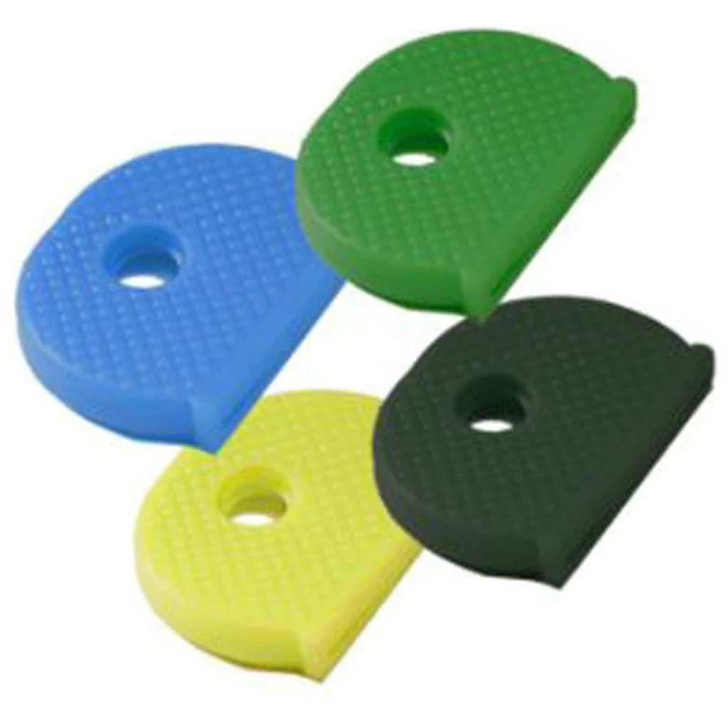 20 pcs Key Chains Assorted Color Key Top Cap Cover Topper Keyring ID Marker Tags Key Top Head Covers
