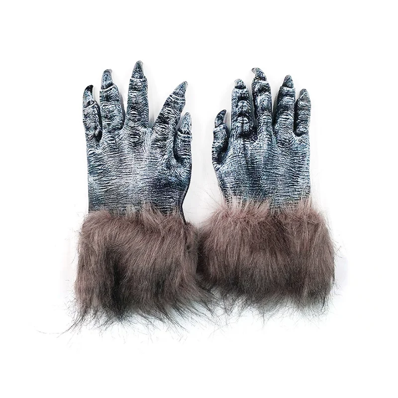

Halloween Wolf Claw Gloves Cosplay Werewolf Prom Gloves Black Adult Costumes Accessories Masquerade Masks