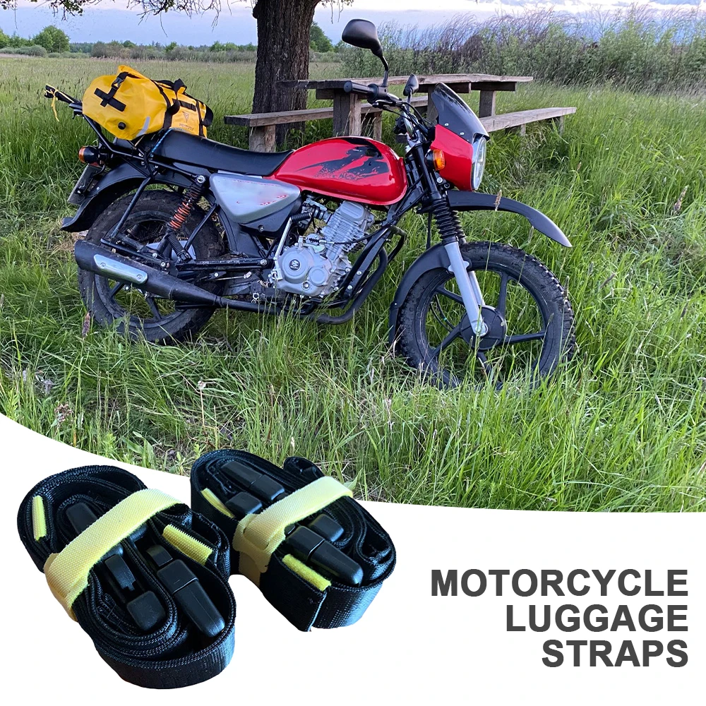 Nylon Motorcycle Luggage Strap Quick Release Belt Cross-country Motorcycle Riding Equipment Universal Elastic Cord 2 Pcs motorcycle luggage strap motorcycle luggage rope