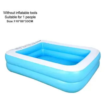 

1.1M/1.28M Inflatable Swimming Pool Adults Kids Pool Bathing Tub Outdoor Indoor Swimming Pool IN GARDEN