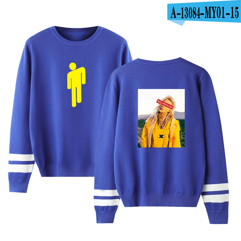 As picture Новое поступление осенних вязаных свитеров с круглым вырезом Billie Eilish, подходящие популярные мужские и женские свитера, Мужская и Женская Удобная одежда - Цвет: As picture