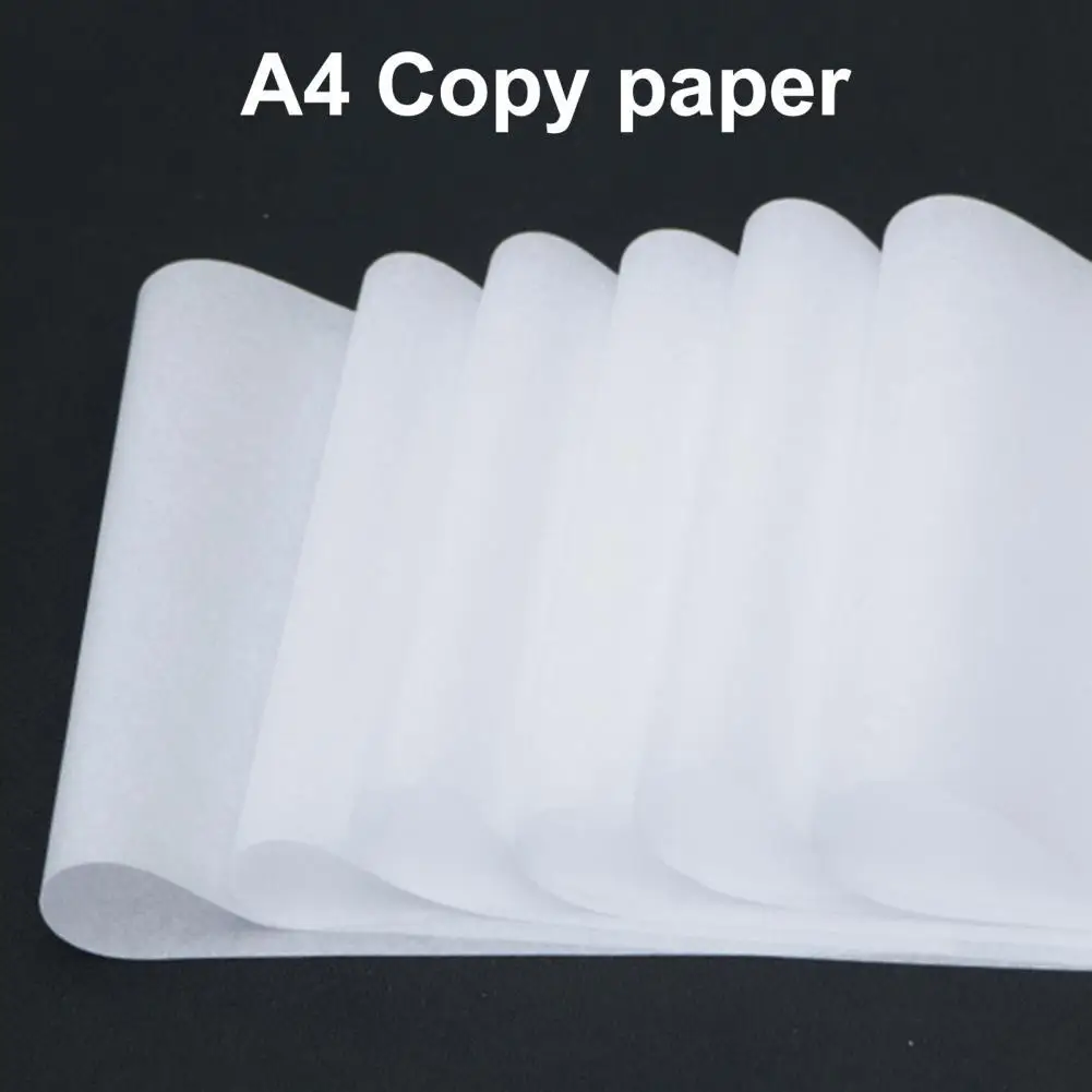 100Pcs Tracing Paper Semi-translucent Smooth Writing A4 Calligraphy Transfer Paper for Calligraphy