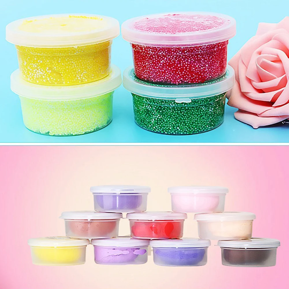 2022 New Plastic Color Plasticine Clear Containers DIY Clay