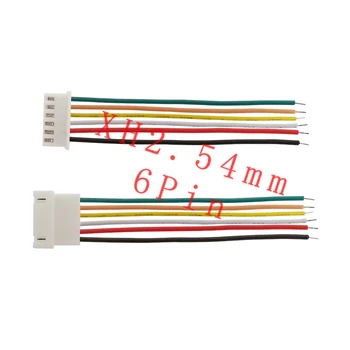 

XH-2.54 Wire Cable Connector 6 Pin Pitch 2.54mm Male Female Plug Socket Terminals Wire Connector 20CM Length 26AWG JST XH2.54