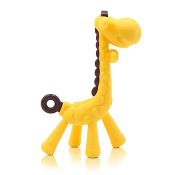 

Animal Teether Teether Toy Baby Molar Stick Baby Molar Milk Toothbrush Bite Silicone Teether Safe Molar Toothbrush