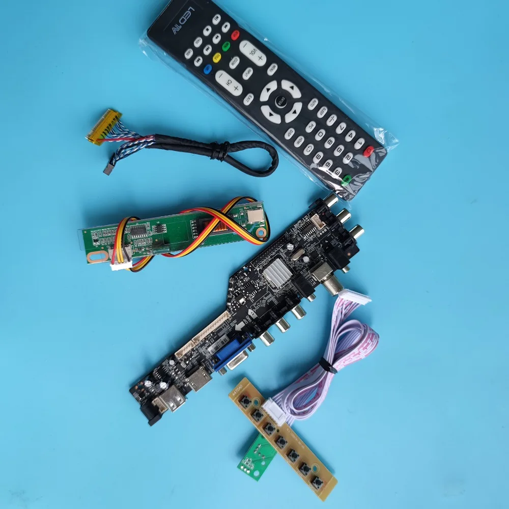 Комплект для LTN156AT01 15 6 &quotDVB-T DVB-C 1 с холодным катодом (CCFL) 30pin 1366X768 ТВ Панель VGA