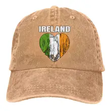 Love Ireland флаг в сердце Мужская/Женская Регулируемая бейсбольная кепка s Denim Jeanet простая Кепка