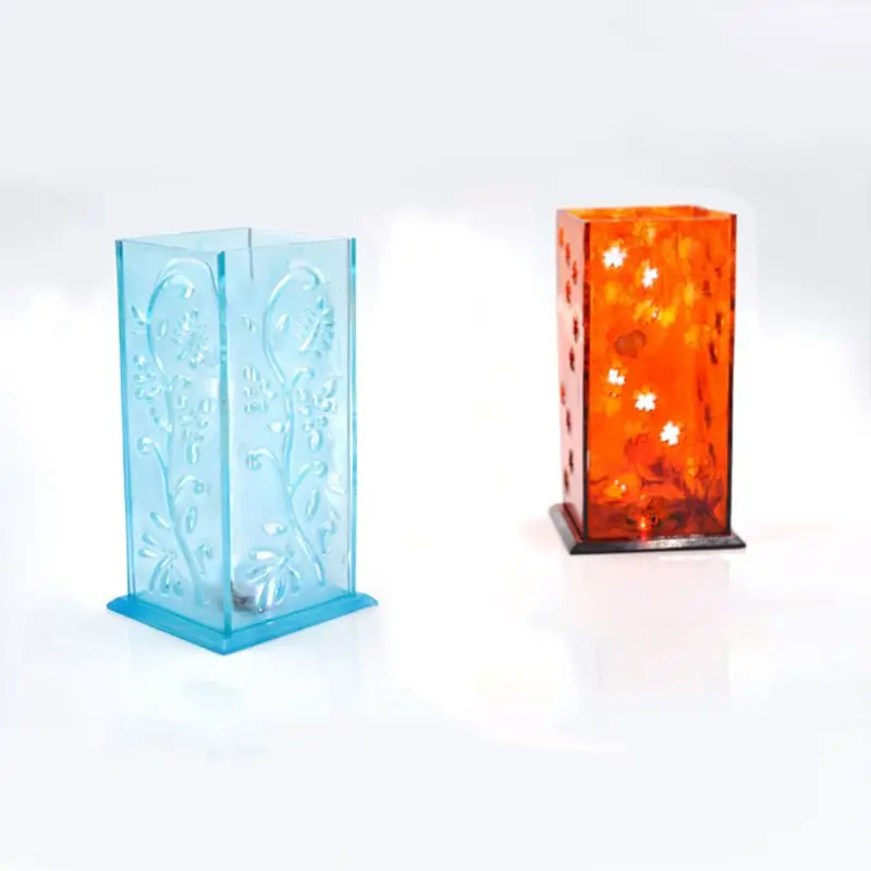 Screen lantern Mold DIY Manual Crystal Epoxy Mould Transparent Dropping Glue Crafts Making Material T4MD