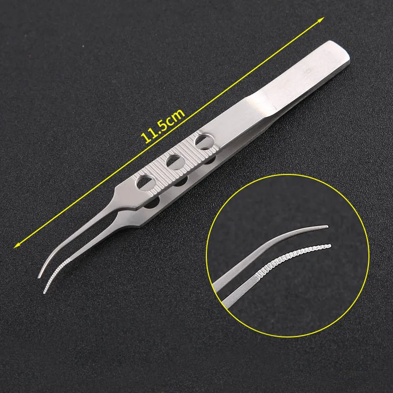 Hair transplanting hair planting tool planting hairline hairline fine hair follicle transplanting forceps platform without teeth