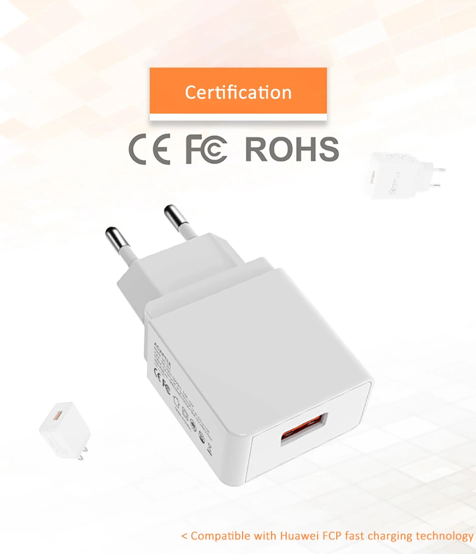 !ACCEZZ QC 3.0 EU Plug Fast Charge For Samsung Huawei LG Redmi Quick Charging Adapter For Iphone 8 X XR XS Max Universal Charger (1)