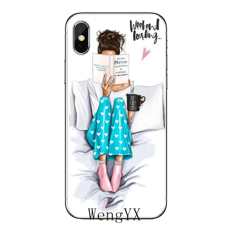 Мода для женщин девушка кофе Искусство Для huawei mate 20 10 9 P30 P20 P10 P9 pro Lite P Smart plus аксессуары чехол для телефона - Цвет: Girl-coffee-B-09