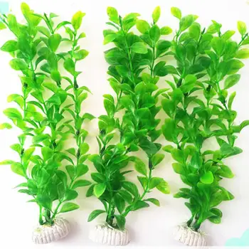 

1Pcs Water Aquatic Aquarium Landscape 27cm Artificial Fake Plastic Green Grass Plant