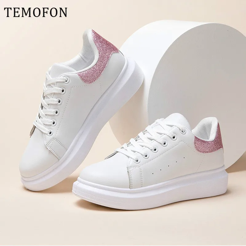 TEMOFON женская модная обувь 2020 женские кроссовки с вулканизированной подошвой