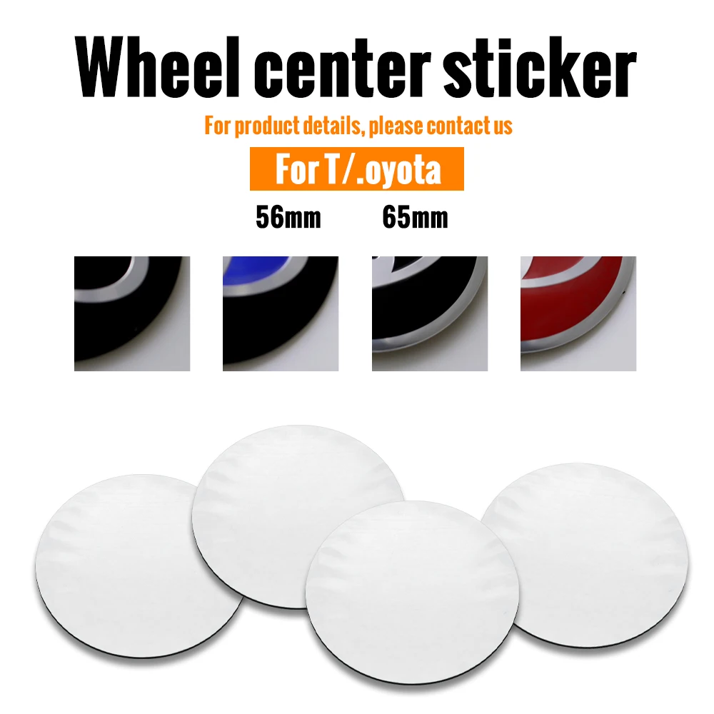 

Car Styling 4pcs 56mm 65mm Aluminum Tire Wheel Center hub Caps covers Sticker For Toyota camry chr corolla rav4 yaris prius