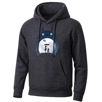 

Totoro Movie Men'S Hoodie Japanese Streetwear Hoodies Harajuku Hooded Japanese Anime Mens Sweatshirt Funny Cartoon Sweartshirts