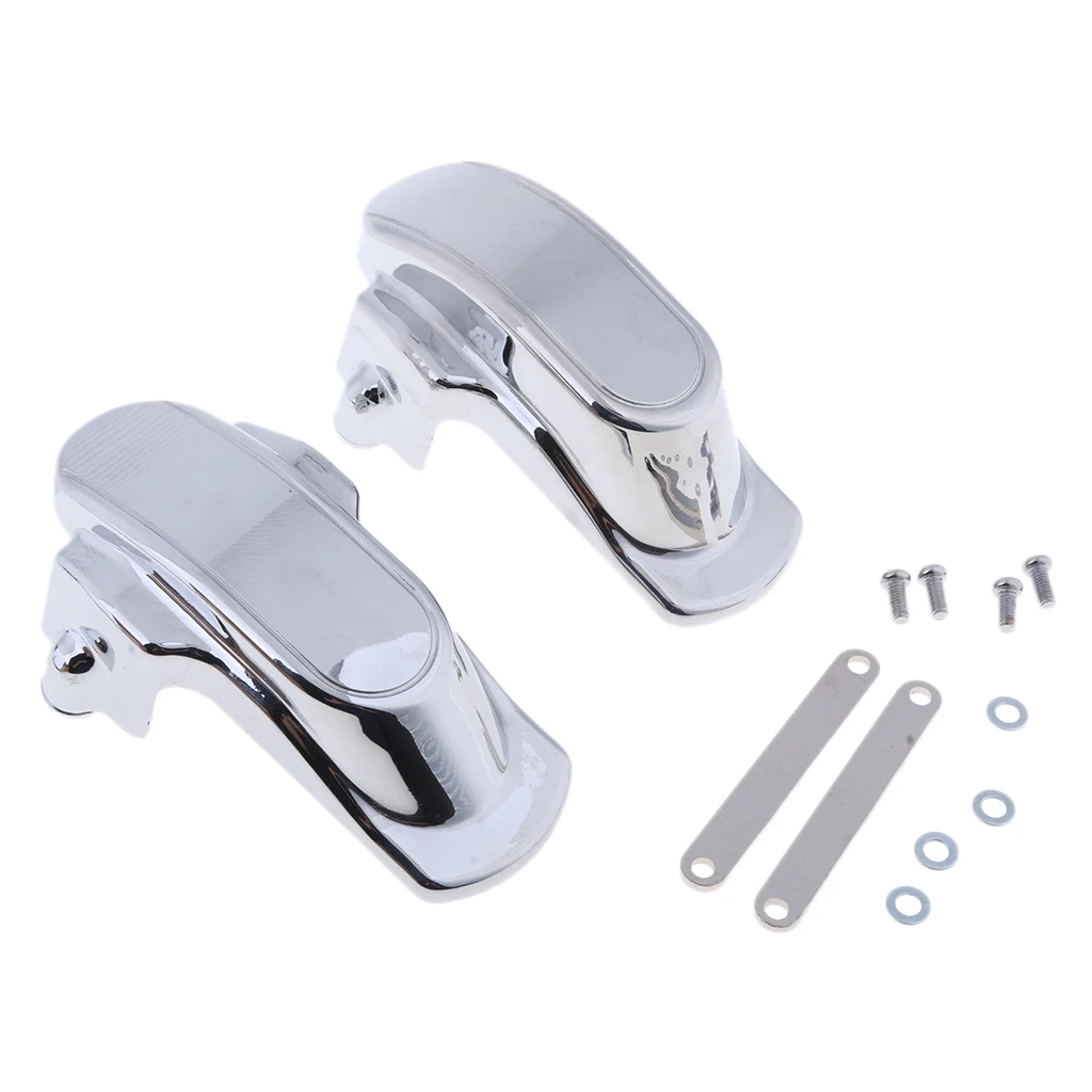 Silver Rear Frame Axle Covers Set for Harley Dyna 2006 2007 2008 2009 2010 2011 2012 2013 2014 2015 2016 2017 Models