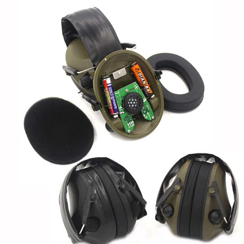 

Electronic Shooting Tactical Impact Earmuff Outdoor Sports Sound Amplification Hearing Protective Headset Anti-noise Headset