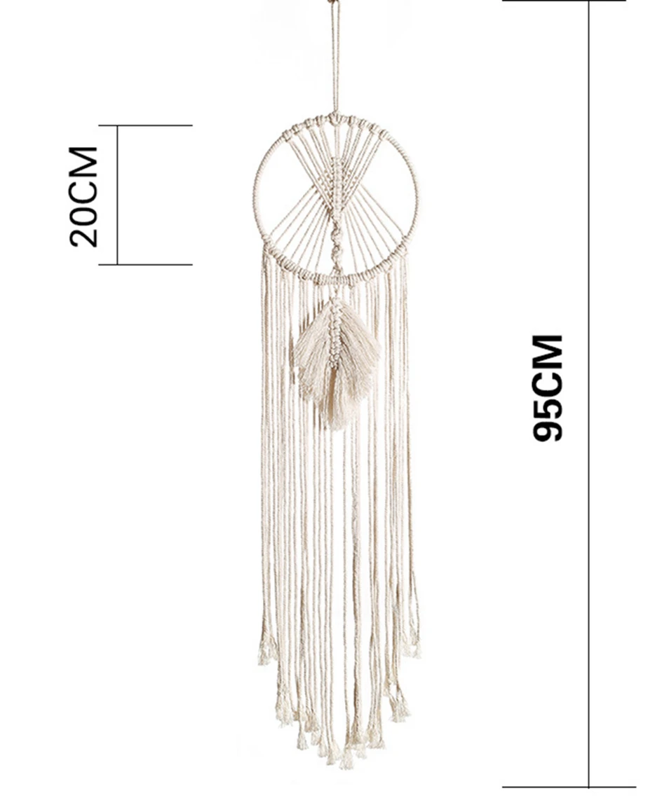 Tree of Life Dream Catcher Wall Hanging Boho Wall Decor with Tassels Home Decor for Nursery Bedroom Chic Ornament Craft Gift
