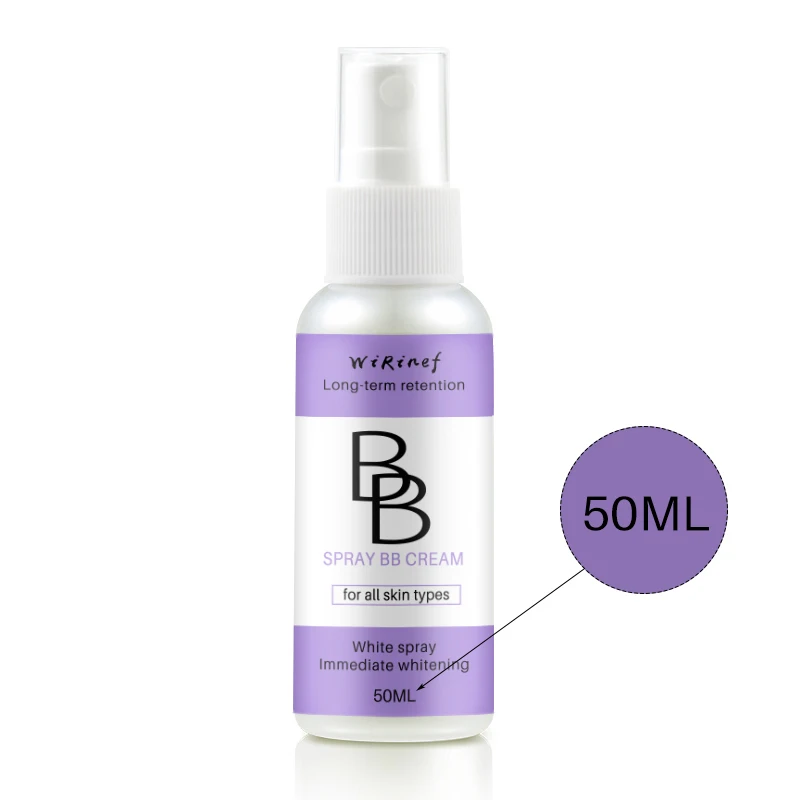 50ml Spray bb cream Портативный новейший спрей BB крем отбеливающий консилер уход за лицом основа под макияж крем 20 мл или 50 мл - Цвет: 50ml Spray bb cream