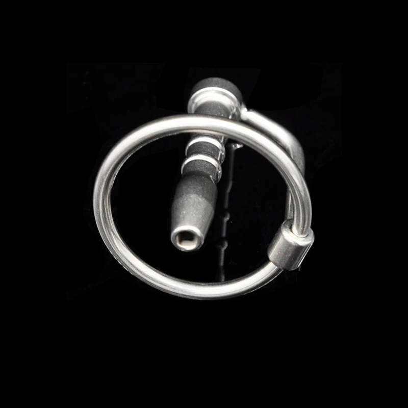 Prison Bird Male Stainless Steel Urethra Catheter with 2 size Cock ring,Penis Urinary Plug,Sex Toy, Stimulate Dilator A001