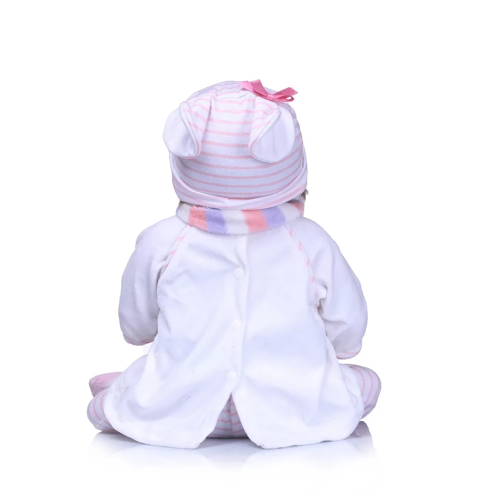 NPK 22 ''реалистичные Reborn Bonecas для ручной работы силиконовая кукла Reborn Baby полное виниловое покрытие для маленьких мальчиков модные детские игрушки на день рождения