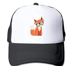 Унисекс Кепка водителя грузовика милый мультфильм хипстер лиса Мужская Женская Регулируемая сетчатая Кепка новейшая задняя Кепка