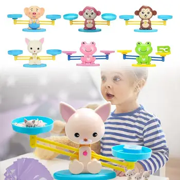 

Cartoon Digital Balance Scale Toy Early Learning Balance Kids Enlightenment Balance Scale Educational Toy Match Game For Child