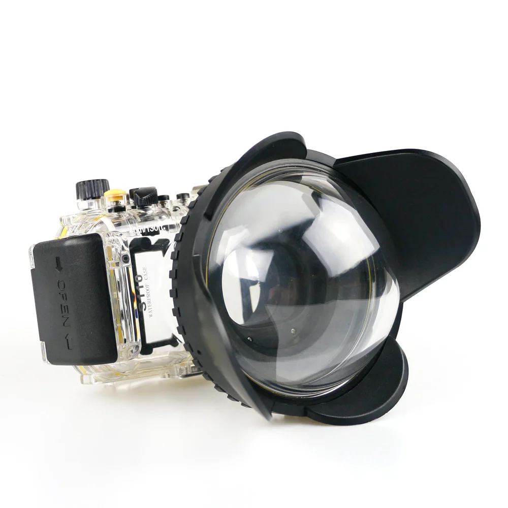 Dragon Touch Vista 5 4K 16MP Action Camera 170?40m 130ft Waterproof Box Underwater Housing Camera Diving Case for Canon PowerShot S95 S100 S110 S120 Bag Cover