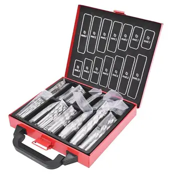 

99pcs Twist Drill Bit High Carbon Steel Woodworking Drilling Tool Hole Saw Drill Bit Punch Accessories for Plastic Plate