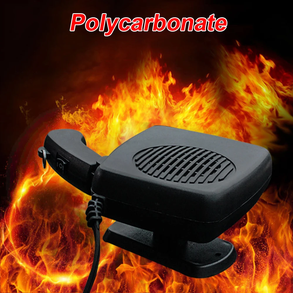 1pc 12V Car Auto Black Adjustable Heater Air Warmer Cigarette Lighter Sockets