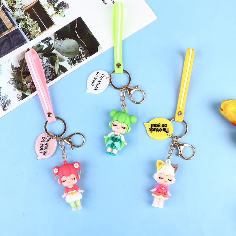 Купить Cute Rainbow Cartoon Fairy Figure Doll Key Chain for Woman Bag Children's Book Backpack Keychain Charm Jewelry Wholesale Price  | Брелоки (1005003291380670)
