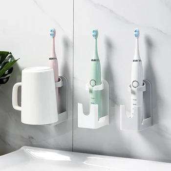 

Electric Toothbrush Wall Mount Holder Traceless Stand Rack Toothbrush Organizer Bathroom Accessories TXTB1