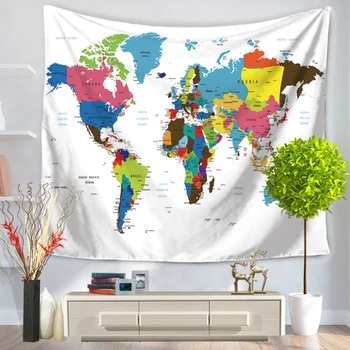 

Wall Hanging Map Tapestry Home Tapestry Ornamental Home Art Decor Living Room Dorm Background Tapestries