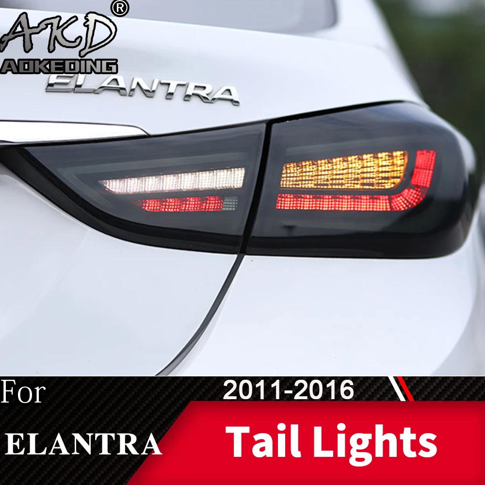 Задний фонарь для автомобиля hyundai Elantra 2011- Elantra светодиодный задний светильник s противотуманный светильник s дневной ходовой светильник DRL тюнинг автомобильные аксессуары