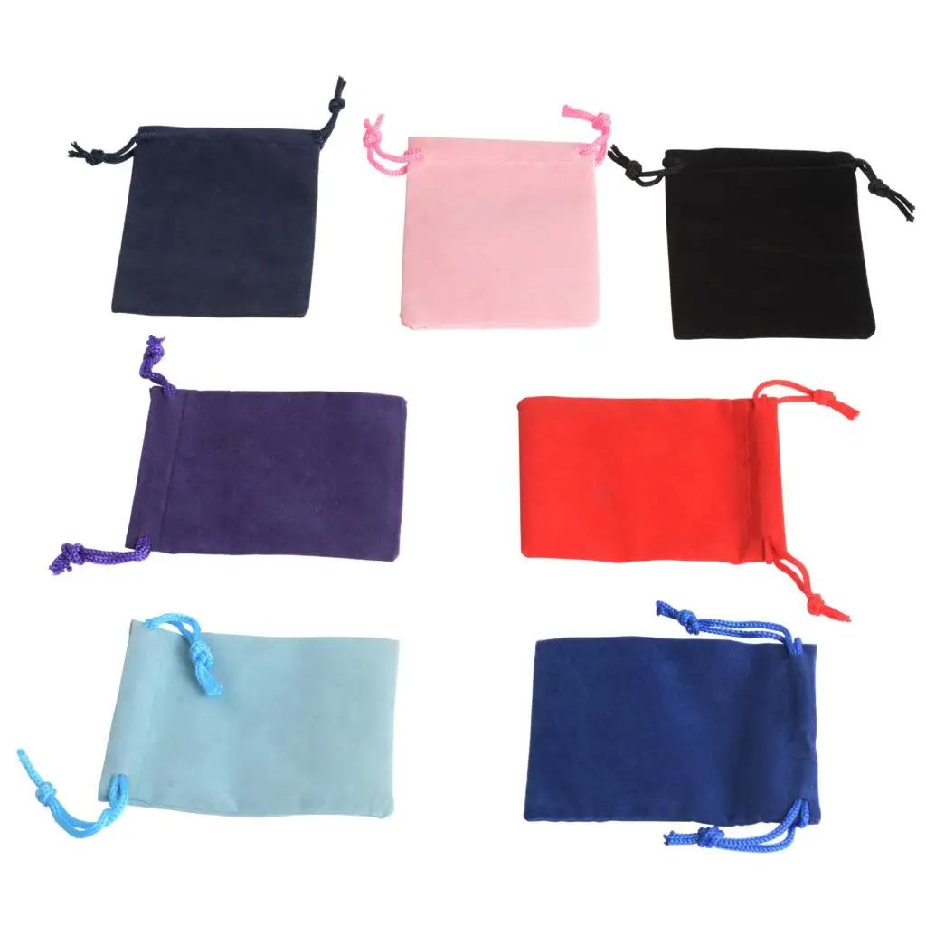 

50Pcs 5x7 Velvet Bag Drawstrings Pouches Small Jewelry Gift Display Packing Bags Candy Party Festival Christmas Wedding Activity