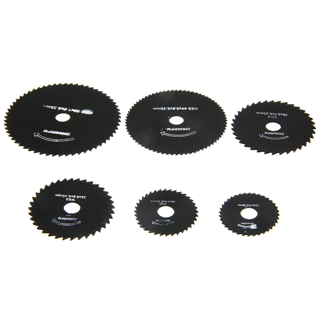 7 шт./компл. 50/44/35/32/25/22mm HSS пильный диск Нержавеющая сталь ломтик режущий диск для металла с оправки для вращающихся инструментов отрезной диск