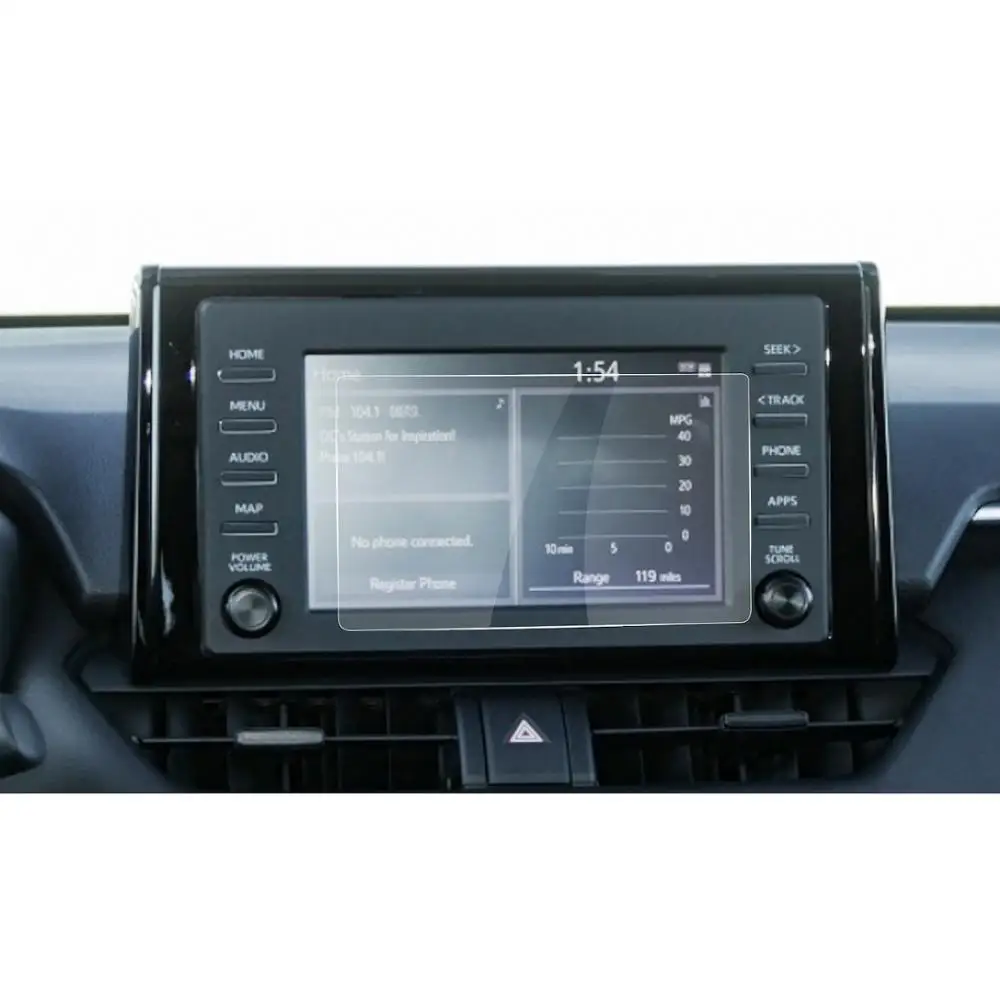 RUIYA автомобильный навигационный протектор экрана для Toyota corolla Центральный экран управления, закаленное стекло экрана Защитная пленка - Цвет: 7inch low match